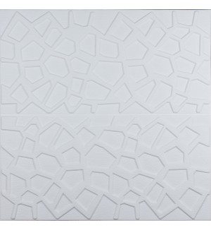 Самоклеюча 3D панель біла павутинка 700x700x8мм